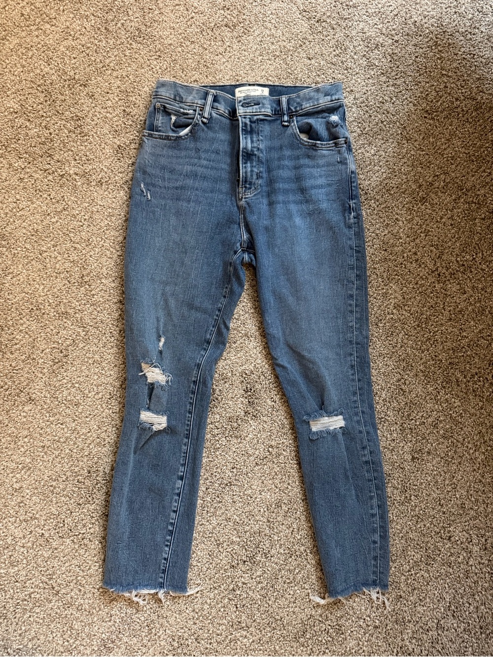 Abercrombie & Fitch the super skinny ankle high rise pants
